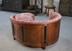 Pamono Art Deco Rognon Sofa in Mahogany Veneer, 1930s><noscript><img width=