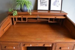 Online Pamono Art Deco Roller Shutter Secretaire in Oak