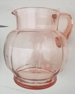 Online Pamono Art Deco Rosaline Glass Pitcher, 1920s