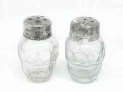 New Pamono Art Deco Salt and Pepper Pot from Herta Baller, Austria, 1930s, Set of 3
