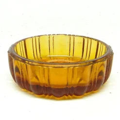 Pamono Art Deco Salt Holder from Zabkowice Glassworks, Poland, 1930s> Salt & Pepper Shakers