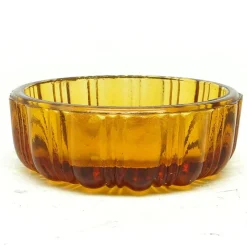 Pamono Art Deco Salt Holder from Zabkowice Glassworks, Poland, 1930s><noscript><img width=