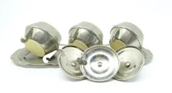 Hot Pamono Art Deco Salt Holder Set, Poland, 1950s, Set of 4