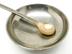 Pamono Art Deco Salt Holder with Spoon, Germany, 1930s, Set of 2><noscript><img width=
