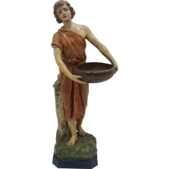 Pamono Art Deco Sculpture of Woman, 1930s> Art Deco