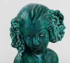 Pamono Art Deco Sculpture of Young Woman by Maxime Real del Sarte for Sevres, 1930s><noscript><img width=