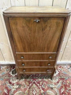 Hot Pamono Art Deco Secretary in Walnut Veneer