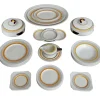 Pamono Art Deco Service from Royal Doulton, 1930s, Set of 27> Dinner Plates & Bowls