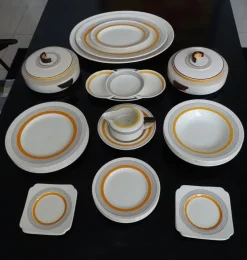 Pamono Art Deco Service from Royal Doulton, 1930s, Set of 27><noscript><img width=