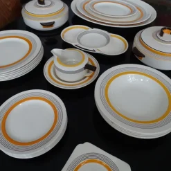 Pamono Art Deco Service from Royal Doulton, 1930s, Set of 27><noscript><img width=