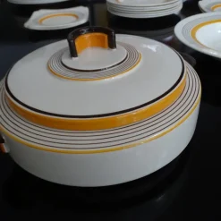 Pamono Art Deco Service from Royal Doulton, 1930s, Set of 27><noscript><img width=