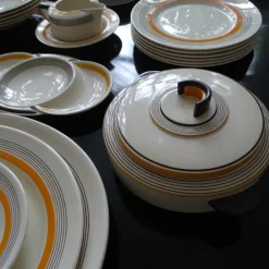 Pamono Art Deco Service from Royal Doulton, 1930s, Set of 27><noscript><img width=