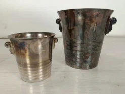 New Pamono Art Deco Silver Champagne Seals, 1930s, Set of 2
