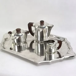 Pamono Art Deco Silver Coffee Set from Christofle, 1920s, Set of 4> Coffee & Tea Service