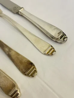 Pamono Art Deco Silver Cutlery, 1920s, Set of 36><noscript><img width=