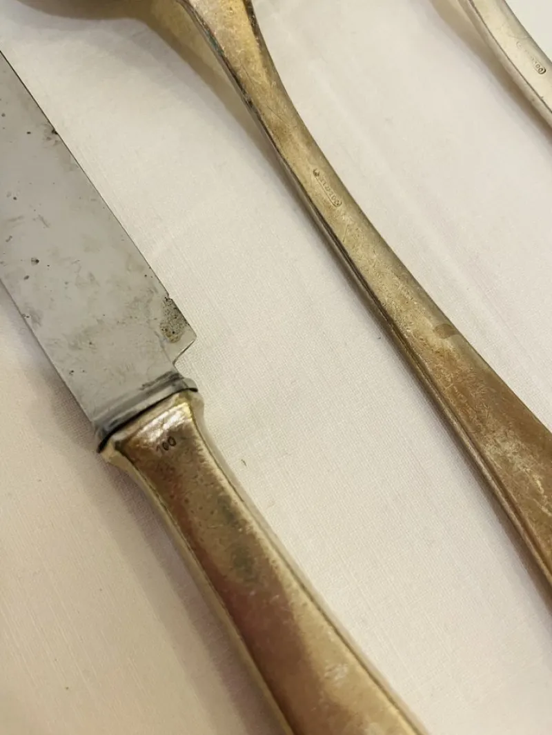 Pamono Art Deco Silver Cutlery, 1920s, Set of 36> Cutlery & Serving Utensils