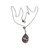 Pamono Art Deco Silver Necklace with Amethyst and Marcasite, 1920s> Necklaces