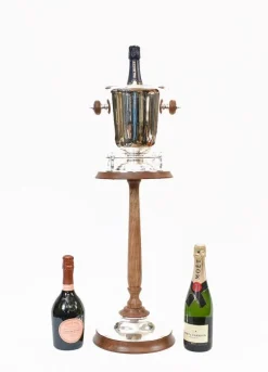 Pamono Art Deco Silver Plated Champagne Bucket Stand> Ice Buckets & Wine Coolers