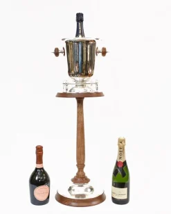 Pamono Art Deco Silver Plated Champagne Bucket Stand><noscript><img width=
