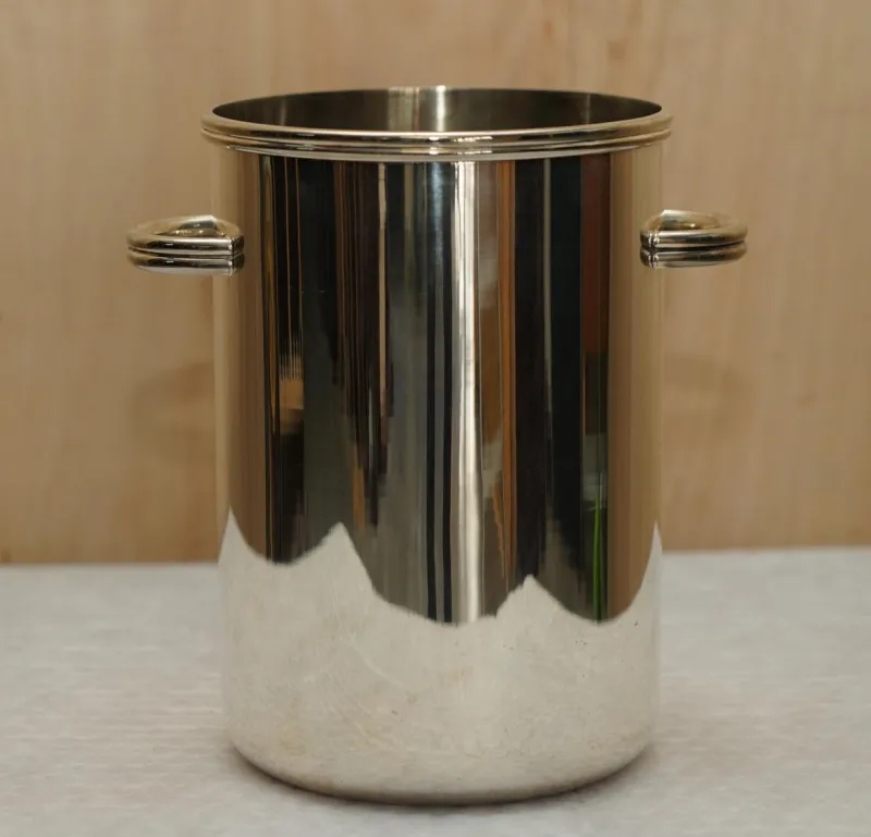 Best Pamono Art Deco Silver Plated Ice Bucket from Saint Hilaire Paris, 1930s