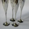 Pamono Art Deco Silver-Plated Champagne Glasses, France, 1920s, Set of 4> Glassware