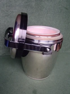 Pamono Art Deco SIlver-Plated Ice Bucket with Insert from Erhard, 1940s><noscript><img width=