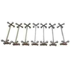 Outlet Pamono Art Deco Silver-Plated Knife Rests from Miele & Co., 1890s, Set of 7