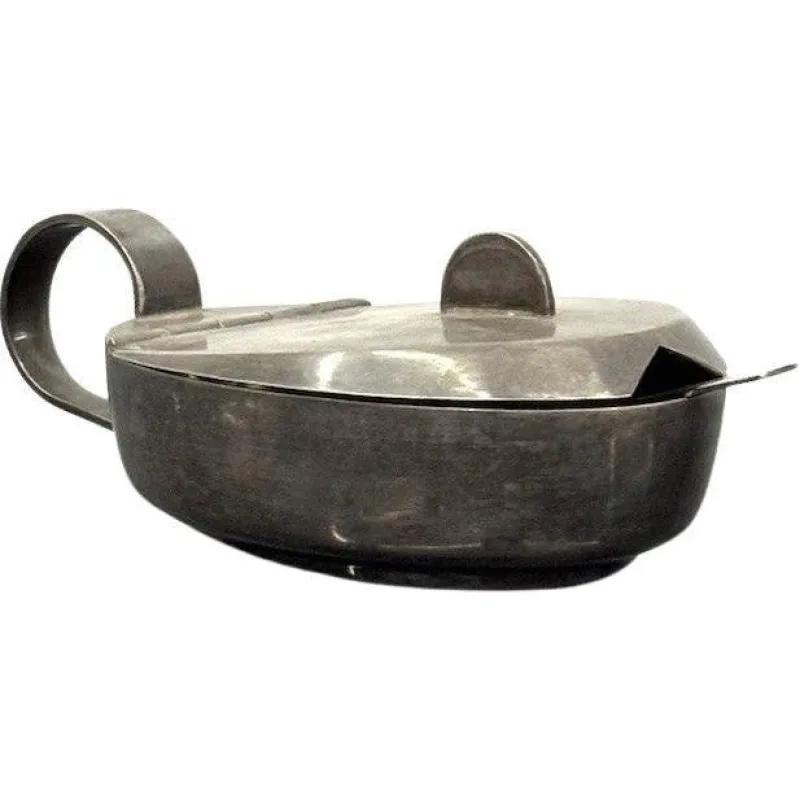 Online Pamono Art Deco Silver-Plated Sugar Bowl attributed to Gio Ponti for F.lli Calderoni, 1930s