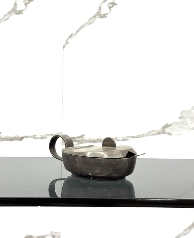 Online Pamono Art Deco Silver-Plated Sugar Bowl attributed to Gio Ponti for F.lli Calderoni, 1930s
