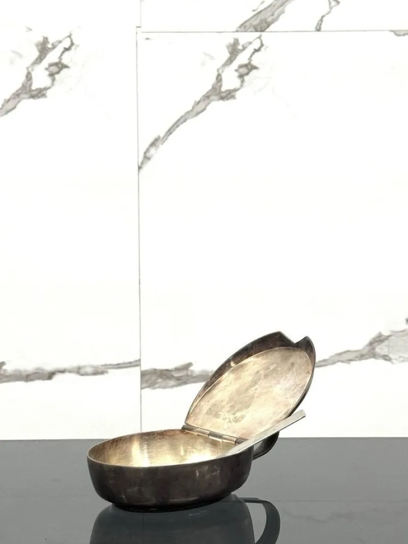 Online Pamono Art Deco Silver-Plated Sugar Bowl attributed to Gio Ponti for F.lli Calderoni, 1930s
