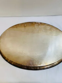 Pamono Art Deco Silver-Plated Tray from Christofle Fleuron, 1920s><noscript><img width=