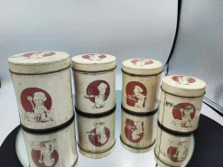 Pamono Art Deco Spice Containers, Set of 4