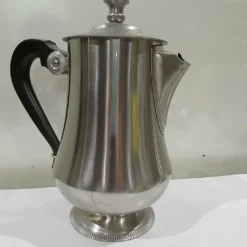 Pamono Art Deco Stainless Steel Coffee & Tea Set from Létang & Rémy, 1980s, Set of 6><noscript><img width=