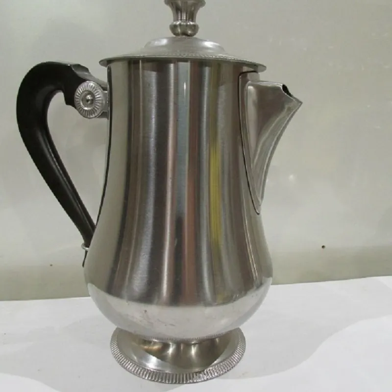 Pamono Art Deco Stainless Steel Coffee & Tea Set from Létang & Rémy, 1980s, Set of 6> Coffee & Tea Service