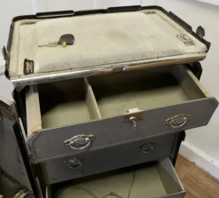 Pamono Art Deco Steamer Trunk by Hartman Luggage Co., 1890s><noscript><img width=