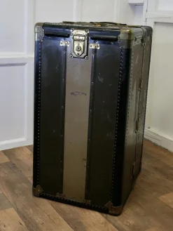 Pamono Art Deco Steamer Trunk by Hartman Luggage Co., 1890s><noscript><img width=