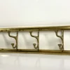 Pamono Art Deco Style Brass Coat Rack With Foldable Hooks, Austria, 1940s> Racks, Hooks & Valets