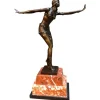 Pamono Art Deco Style Bronze Exotic Dancer by J.B Deposee, 20th Century> Art Deco