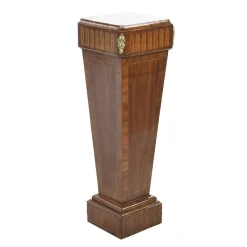 Pamono Art Deco Style Column in Marquetry, 1920s