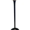 Pamono Art Deco Style Floor Lamp in Black Lacquer and Nickel> Floor Lamps