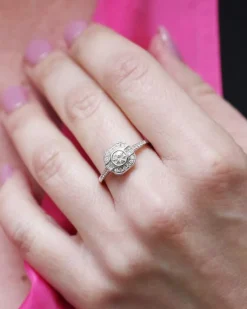 Pamono Art Deco Style Ring with 0.25 Ct Diamond> Rings