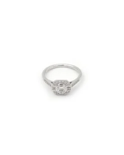 Pamono Art Deco Style Ring with 0.25 Ct Diamond><noscript><img width=