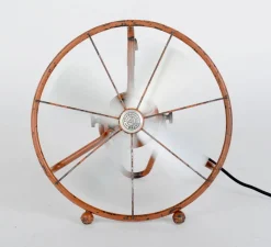 Pamono Art Deco Table Fan attributed to Peter Behrens for Aeg Elektro Praga, 1930s> Electronics