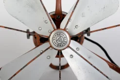 Pamono Art Deco Table Fan attributed to Peter Behrens for Aeg Elektro Praga, 1930s><noscript><img width=