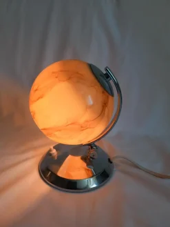 Pamono Art Deco Table Lamp in Glass and Metal><noscript><img width=