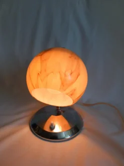 Pamono Art Deco Table Lamp in Glass and Metal><noscript><img width=