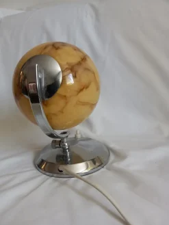 Pamono Art Deco Table Lamp in Glass and Metal><noscript><img width=