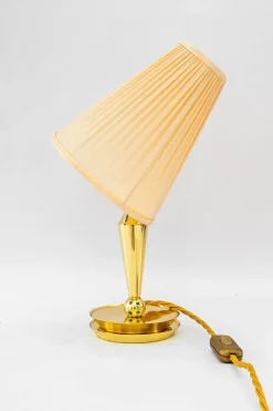 Online Pamono Art Deco Table Lamp with Fabric Shade, Vienna, 1920s