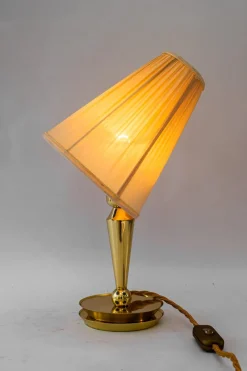 Online Pamono Art Deco Table Lamp with Fabric Shade, Vienna, 1920s