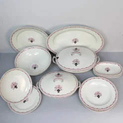Pamono Art Deco Tableware by Charles Ahrenfeldt for Maitrise, Set of 52